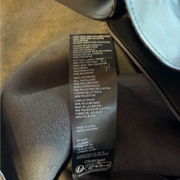 Nwt free people we the free Alexis vegan leather black jacket - Picture 7 of 9